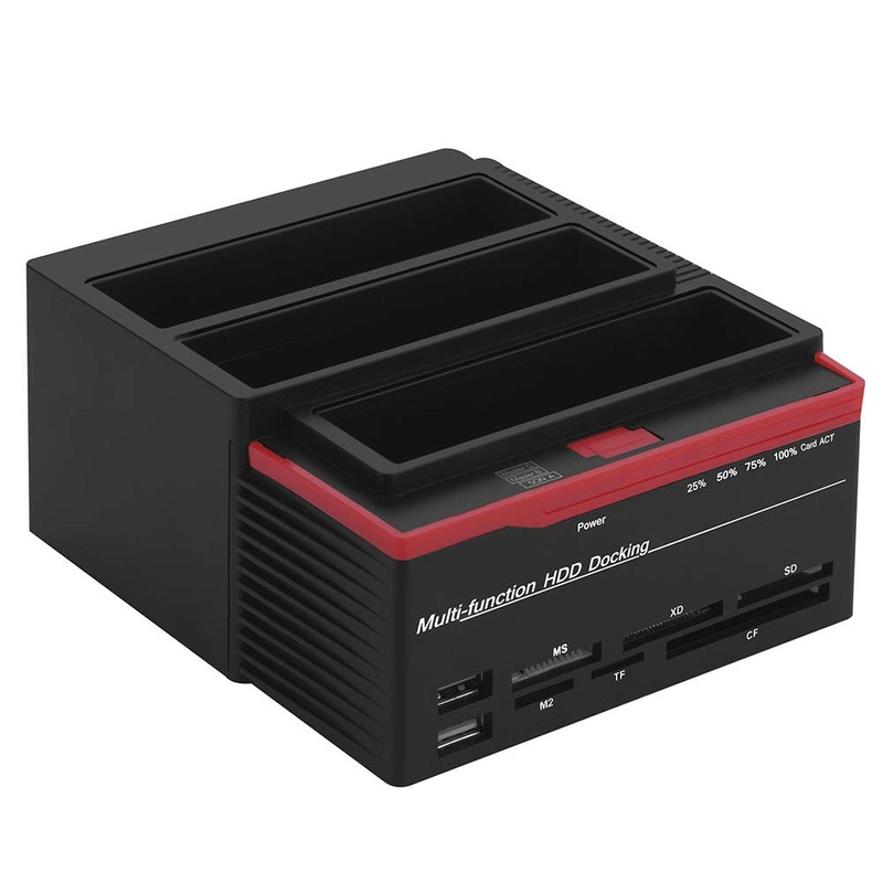 USB3.0 IDE HDD Docking Station, 2 Drives Read Simultaneously, Offline
