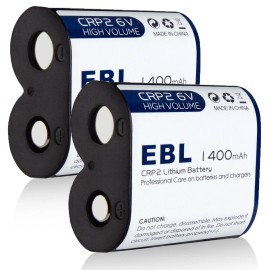 EBL CR-P2 6-Volt Lithium Batteries CRP2 DL223A EL223A Photo Power 6V Battery lot - 20x 1400mAh CRP2 Batteries
