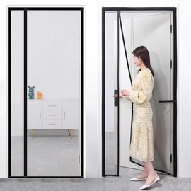 EatingBiting 38" x 81" Anti Mosquito Door Curtain Magnetic Screen Door Mesh Curtain No Punching Automatically Turn Off Anti Fly The Mesh Mosquito Nets
