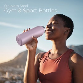 SipX™ Triple-Insulated Stainless Steel Water Bottle - 32oz. With Cover Lid, BPA-Free Reusable Insulated Water Bottle Keeps Cold For 24 Hours, Metal Water Bottle Made Of Sustainable Material For Hiking