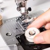 sourcing map Prewound Bobbin Thread Set of 5pcs with Storage