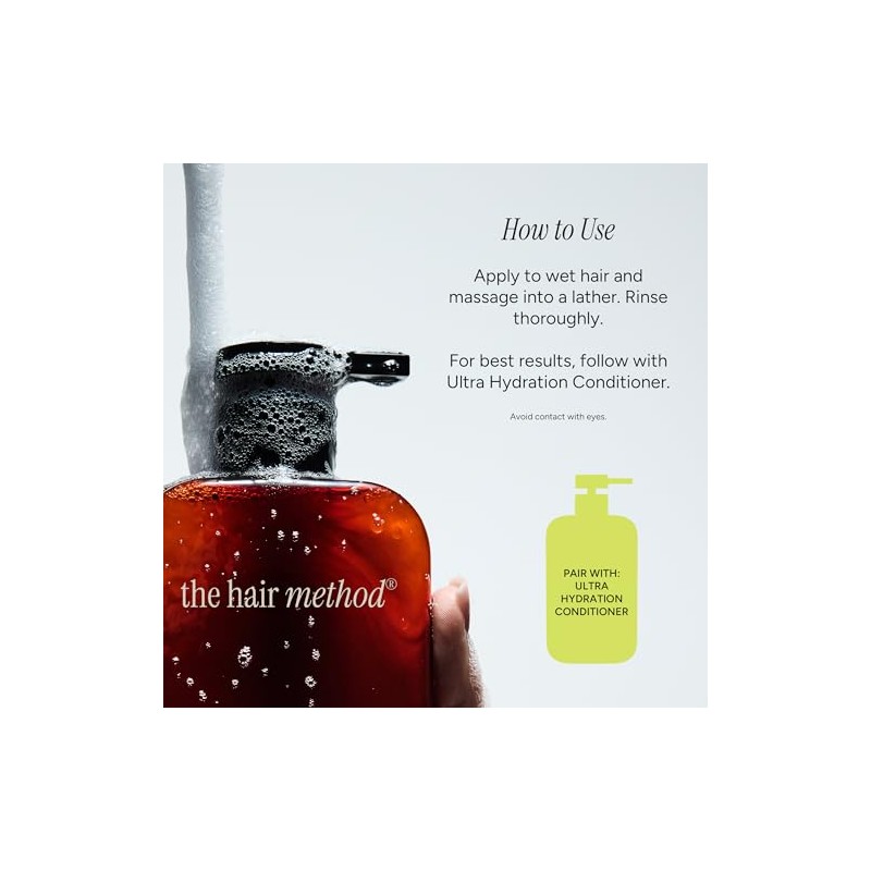 THE HAIR METHOD, Ultra Hydration Shampoo, Aceite de Granada y