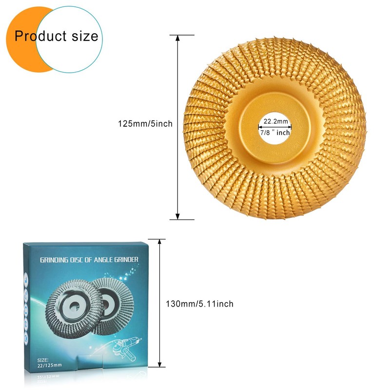 Drado Diameter 125 mm Wood Sanding Disc for Angle Grinders,