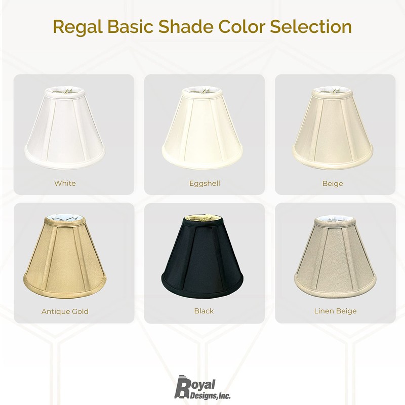Royal Designs, Inc. BS-707U-12AGL Deep Empire Basic Lamp Shade with