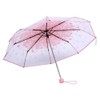 Vikye Umbrella, 1 x Transparent Folding Umbrella, Fashionable Princess Umbrella