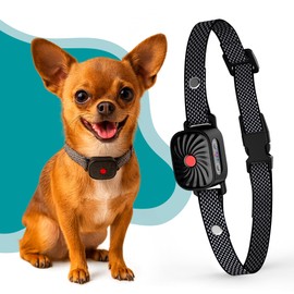 Bark Collar for Small/Medium Dogs, No Shock Anti Bark Collar, Rechargeable Anti Barking Collar w/2 Vibration & Beep Modes, Waterproof Shockless Smart Dog Stop Barking Control Device (Black)