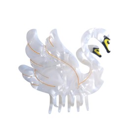 Funny Swan Hair Clips,Novelty Acetate Hair Clip,Bird Claw Clips for Women,White
