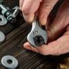 Mellewell 3/8-16 Hex Head Acorn Cap Nuts, 304 Stainless Steel