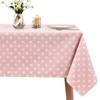 WenYa Polka Dot Tablecloth Wipe Clean Table Cloth Wipeable PVC
