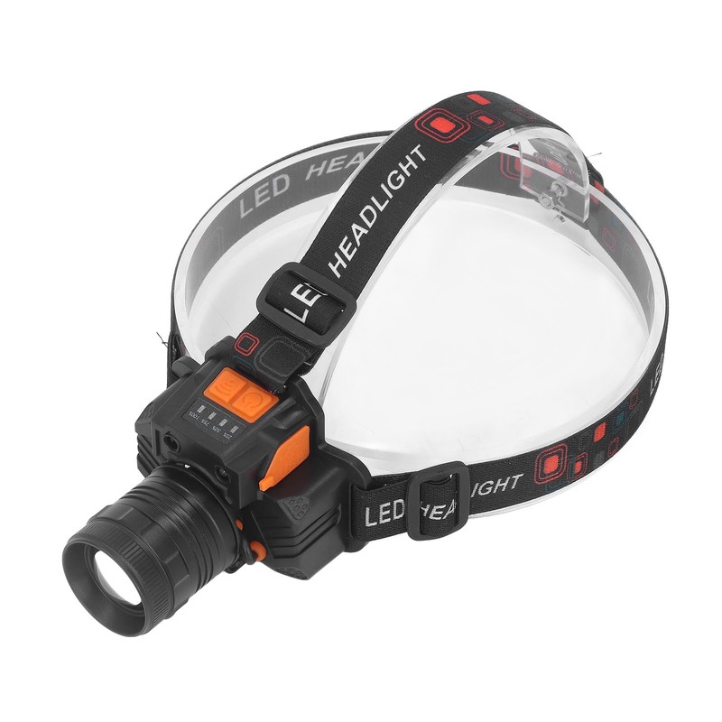 Head Lamp USB Rechargeable 3 Light Modes LED Lens 1500lm