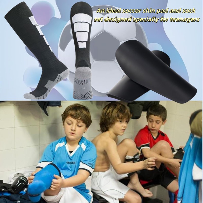 Soccer Shin Guards with Leg Protection, Multiple Colors Available, Football