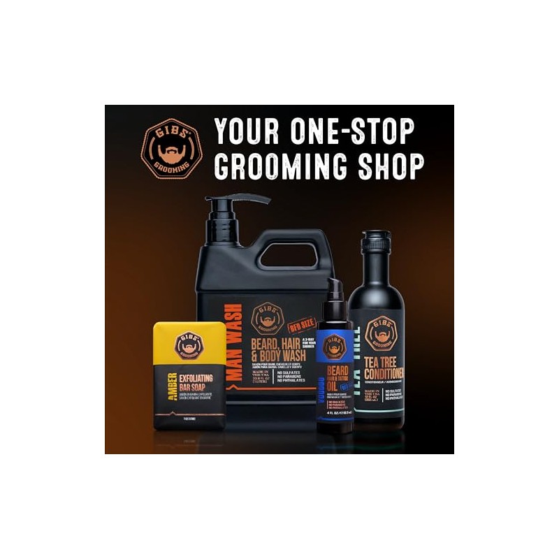 GIBS Bushmaster Beard, Hair & Tattoo Oil - 4 oz