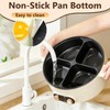 Yuidirtu Electric Hot Pot Cooker, 4 Compartment Divider Pot, 6.3QT