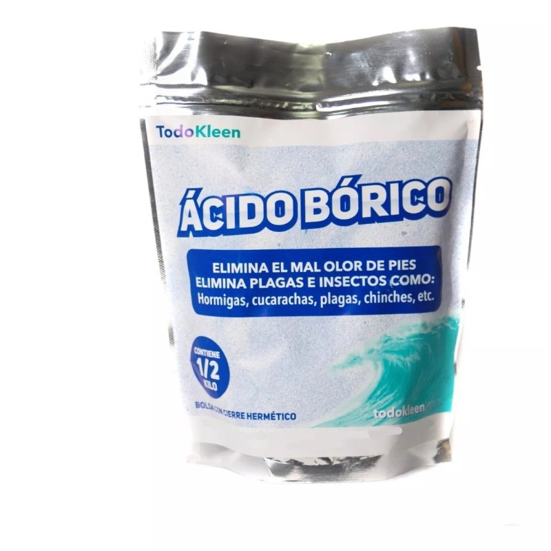 Todo Kleen Ácido Bórico - 6 Bolsas De 500 Gr.