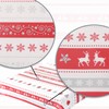 com-four® 4 x Tablecloths with Christmas Motif - Wipe Clean