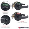 Oakmoore Commercial Door Handle - Vacant Occupied Bathroom Lock |