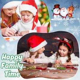 SULOLI Pack of 32 Christmas Pencils Children with Eraser of Christmas Cartoon Pencils Set, Multicoloured Pencils for Christmas Party Students Drawing Painting