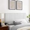 Modway MOD-6327-WHI Eloise Channel Tufted Performance Velvet Full/Queen Headboard, White
