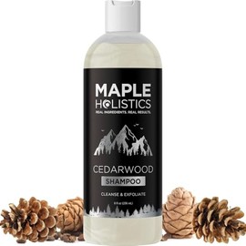 Champú limpiador para el cuidado del cuero cabelludo seco, champú de cedro y romero para hombres y humectante de cuero cabelludo escamoso con aceite d