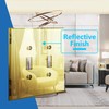 LIDER Reflective Acrylic Toggle Switch Wall Plate, Mirrored Double Light