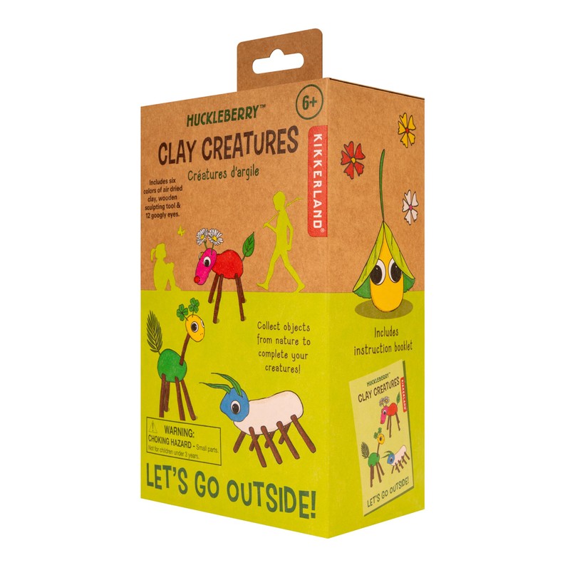 Kikkerland Huckleberry Clay Creatures - Create Your Own Clay Creatures
