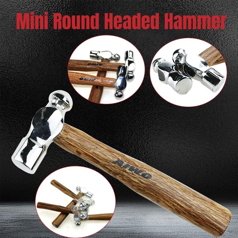 AIMALL Mini Round Head Hammer – 6.3-Inch Pound Small Hammer