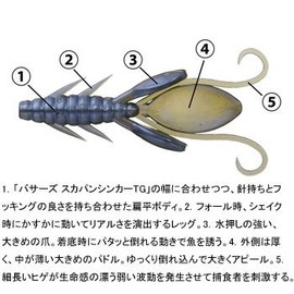 Daiwa Worm PU padoruhoggu Bluegill 4/Wide