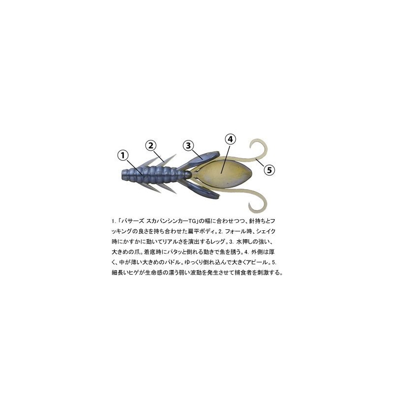 Daiwa Worm PU padoruhoggu Bluegill 4/Wide