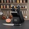 WANGMAZI 15 Pcs Knife Block Set, Knife Sets for Kitchen