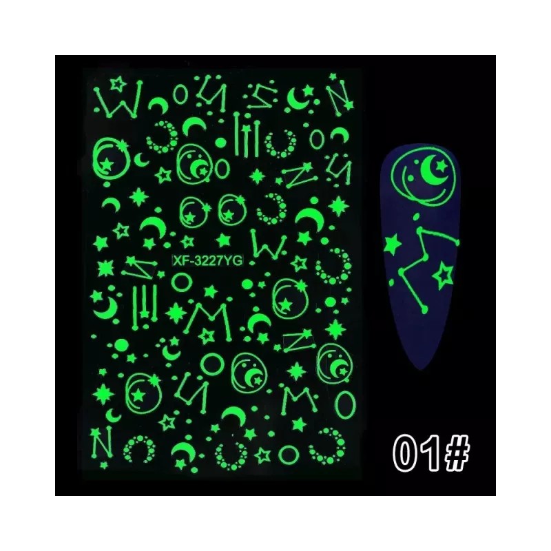 Gold Samir Stickers Para Uñas 3d Que Brillan En La