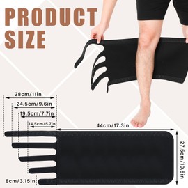 Hoolerry 2 Pcs Lymphedema Compression Wraps Calf Adjustable Brace 5 Strap Leg Wraps for Lymphedema Swollen Calf Garment Brace for Edema, Venous Insufficiency, Varicose Veins(Beige, Black,2xl)