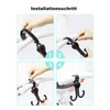 ViWaVee Pram Hook, Heart Shape Velcro Hook Pram for Changing