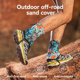 likloks Low Gaiters for Hiking, Trail Running & Outdoor Adventures – Lightweight, Breathable & Adjustable – Shields Against Dust, Snow & Debris, Green - M