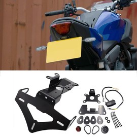 MT07 Motorcycle LED Light Rear License Plate Holder Adjustable Fender Eliminator Bracket For Yamaha MT-07 MT07 mt07 2025