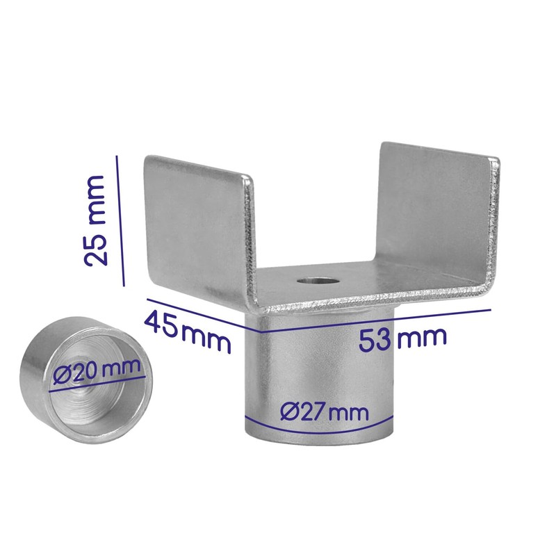 alca U-shaped Metal Adapter Bracket Fits Hydraulic Bottle Jack Lifting