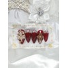 ❣High quality Red Money Nail Tips - Short Ballerina /