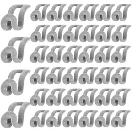 Velvet Clothes Hanger Connector Hooks, Heavy Duty Hanger Hooks Space Saver, Hanger Extender Clips Space Saving, Durable Premium Non-Slip Hanger Cascading Hooks for Closet, Black, 40 Pcs (Grey)