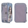 Depesche 13149 TOPModel Wolf-Filled 3-Compartment Pencil Case in Dark Blue,