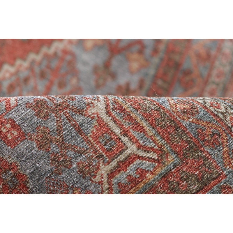 Momeni Afshar Polyester Area Rug, Copper, 3' X 5'