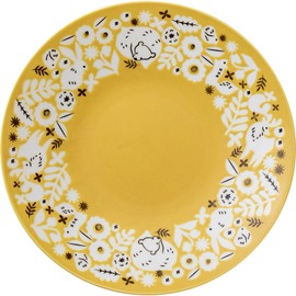 Minoru Pottery Mino Ware KUKKA 220 Plate, Hazel Yellow