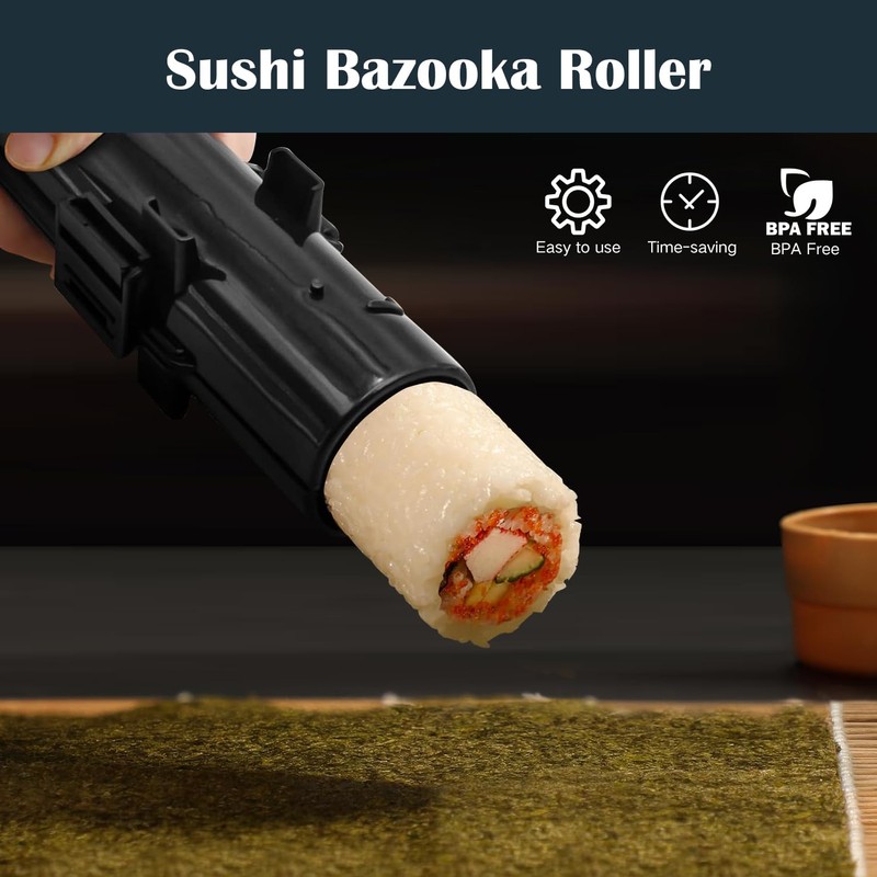 SmileTools Sushi Making Kit, 28 in 1 Sushi Roller Kit