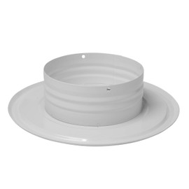 Vent Systems 4" Inch Air Vent Duct Connector Flange Straight Ventilation Pipe Metal Ducting Connector Plate for Cooling Heating Ventilation System HVAC 4" inch