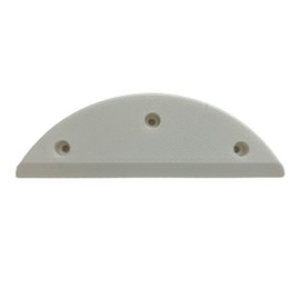 Century Tail Bone Style Skid Plate, 5.5 inch (White)