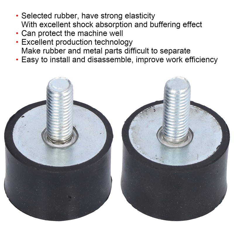 2Pcs AntiVibration Mount Rubber Isolator for Air Compressor Diesel Engine