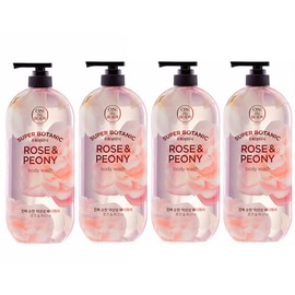 On the Body Super Botanic Rose Peony Body Wash 900g (4 packs) / 온더바디 수퍼보타닉 로즈 피오니 바디워시 900g 4개