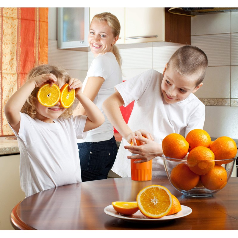 Hand Juicer Citrus Orange Squeezer Manual Lid Rotation Press Reamer
