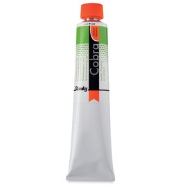 Royal Talens Cobra Study Water Mixable Oil Colors - Permanent Green Light, 200 ml tube