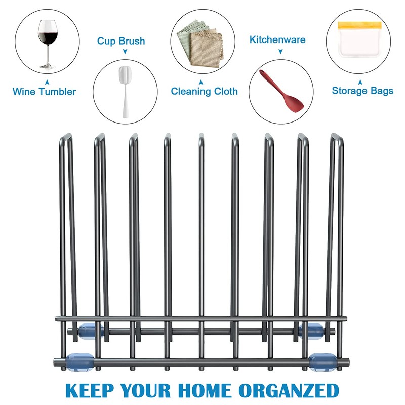 Reusable Storage Bags Rack, Stainless Stand for Reusable Storage Bags,
