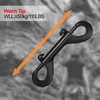 Double Ended Bolt Snap Hook, 3.5" Zinc Alloy Metal Clips