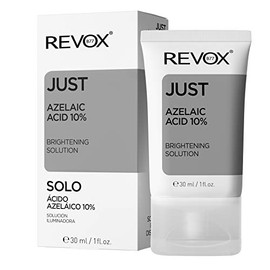 REVOX B77 - Just Azelaic Acid 10%, 30 ml, Crema Iluminadora Facial de Ácido Azelaico, Unifica el Tono y la Textura de la Piel, Reduce el Acné, Ilumina
